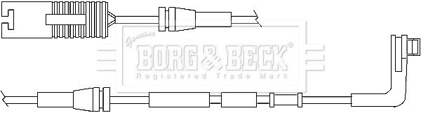 BORG & BECK Сигнализатор, износ тормозных колодок BWL3015